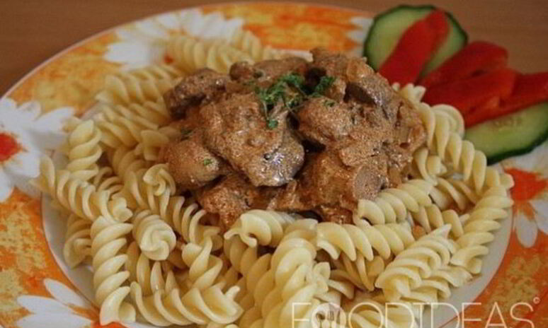 Рецепт куриная печень в сметане