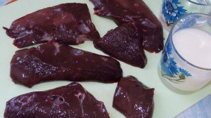 отбивные из печени говяжьей