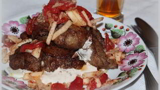 Печень фламбированная