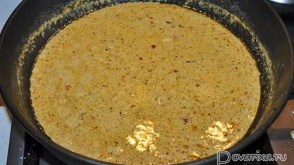 печень индейки в орехово-чесночном соусе