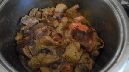 печень кролика в сливочном соусе