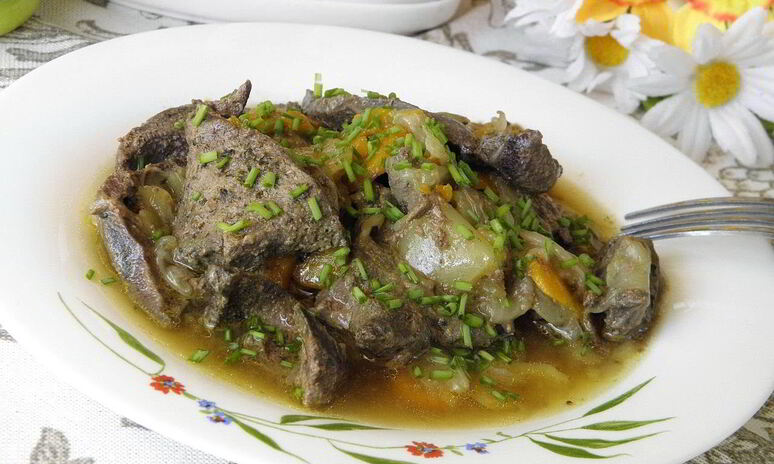 Рецепт печень по-домашнему