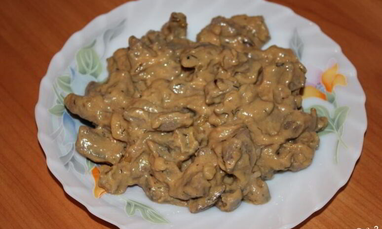 Рецепт печень по-строгановски в мультиварке