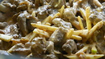 печень по-строгановски