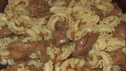 печень с макаронами