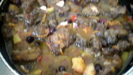 печень с яблоками и черной смородиной