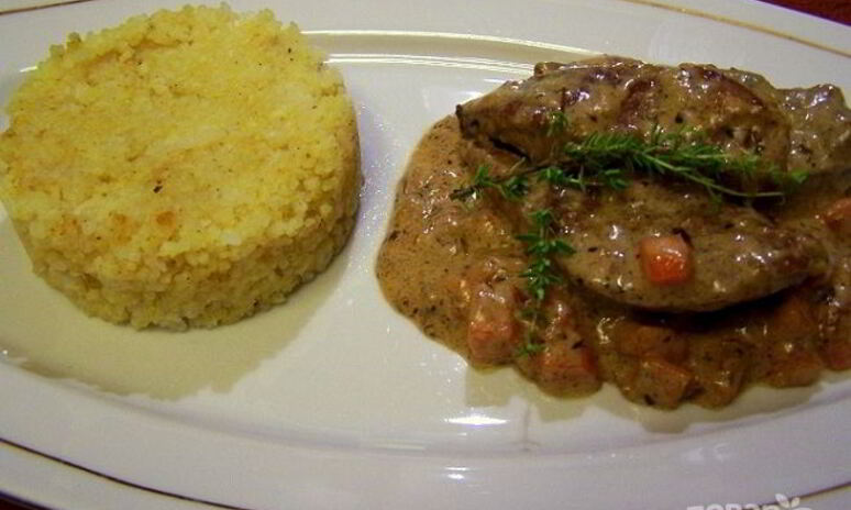 Рецепт печень свиная тушеная