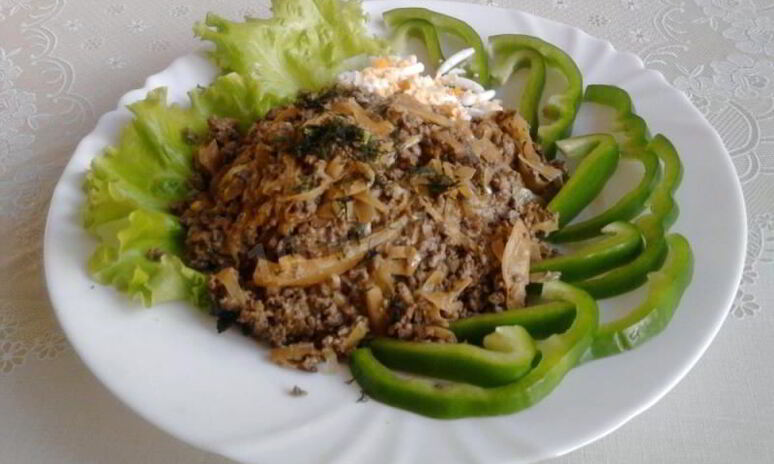 Рецепт печень тушеная с капустой