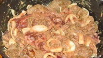 печень, тушенная в молоке