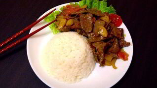 Печень в азиатском стиле