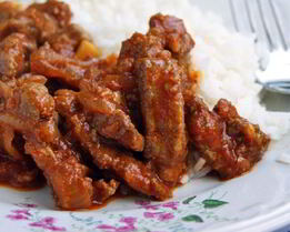 Печень в соусе