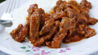 Печень в томатном соусе