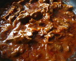 Телячья печень в восточном стиле