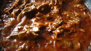 Телячья печень в восточном стиле