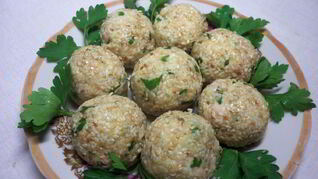 Закусочные шарики с печенью трески