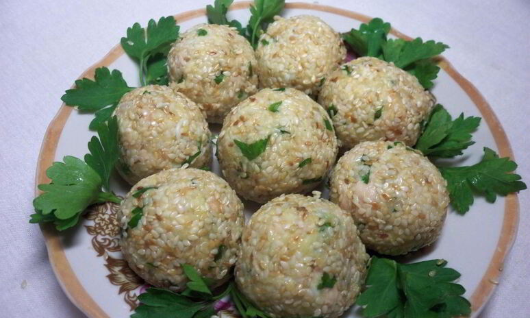 Рецепт закусочные шарики с печенью трески