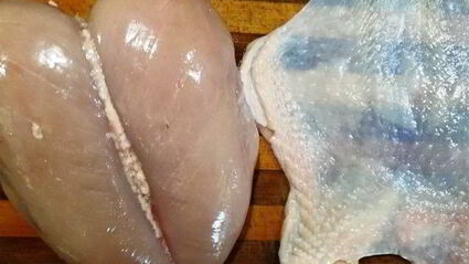 запеченные куриные грудки с печенью