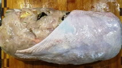 запеченные куриные грудки с печенью