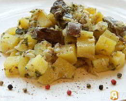 Жареная картошечка с печенью