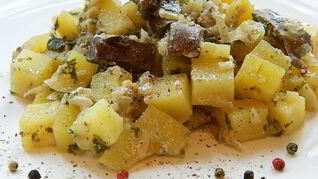 Жареная картошечка с печенью