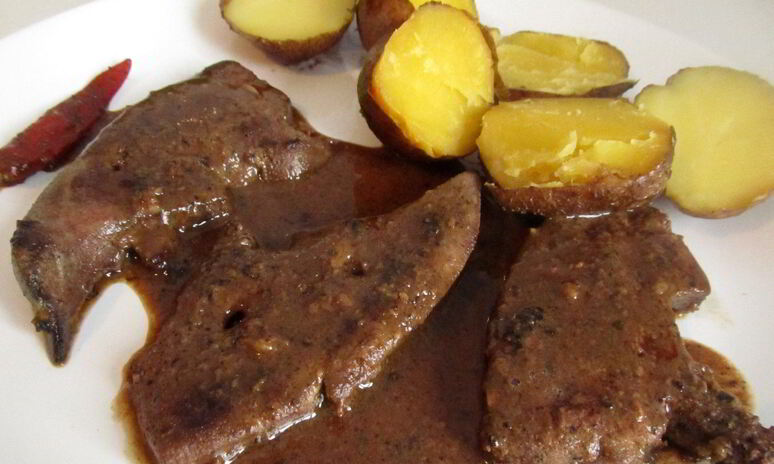 Рецепт жареная телячья печень