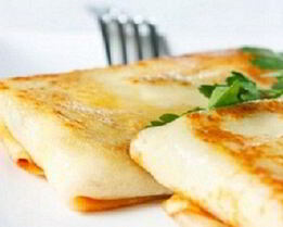 Блинчики с начинкой из куриного мяса