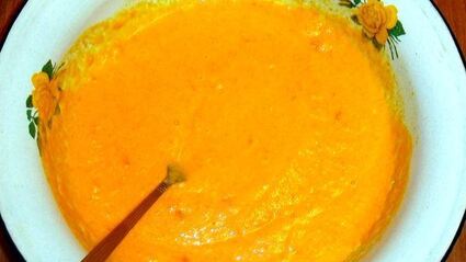 морковно-шафрановое пельменное тесто