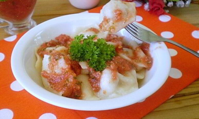 Рецепт пельмени под соусом