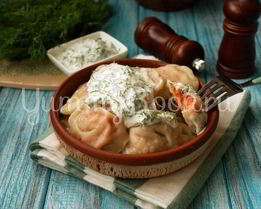 Пельмени с лососем