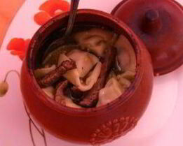 Пельмени в горшочке