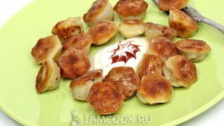 Пельмени жареные в мультиварке