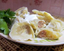 Свиные пельмени из свинины