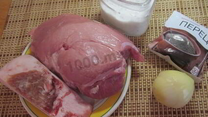 свиные пельмени из свинины