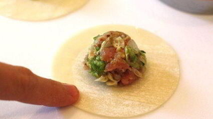 японские жареные пельмени