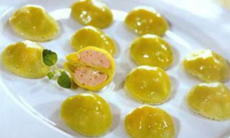 Рецепт зеленые пельмени с лососем