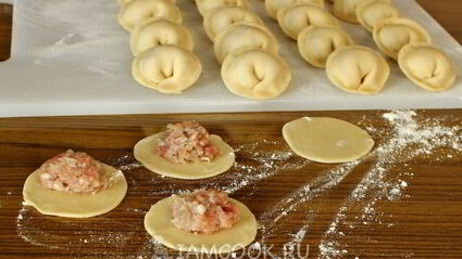 жареные пельмени в духовке