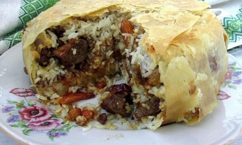 Рецепт азербайджанский плов шах в лаваше