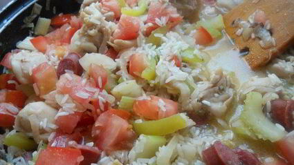 джамбалайя с лисичками