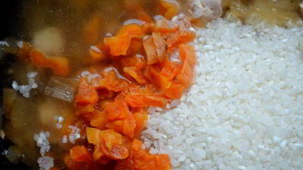 легкий южный плов с зирой и курагой