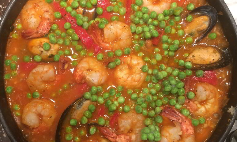 Рецепт паэлья с уткой и морским гадами