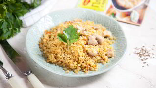 Плов из булгура с курицей