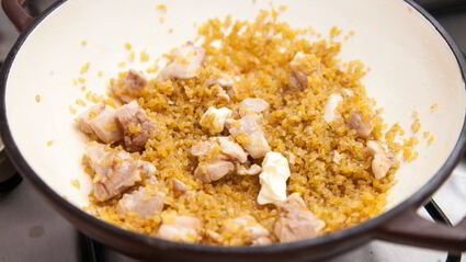 плов из булгура с курицей