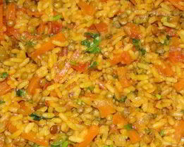 Плов из чечевицы