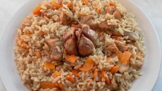 Плов из куриных бедрышек