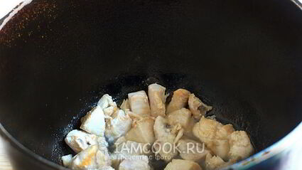 плов из перловки с курицей