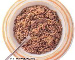 Плов из ячменя с грибами