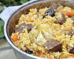 Плов на костре со свининой