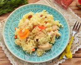 Плов по-азербайджански с курицей