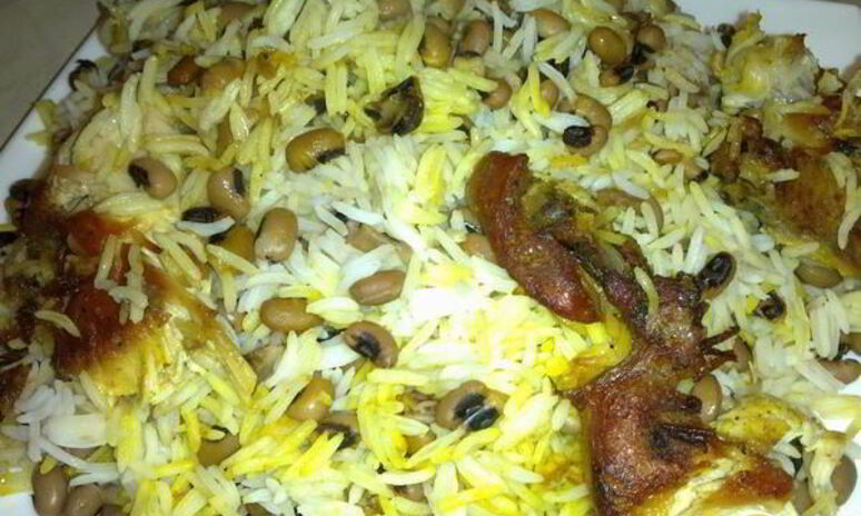 Рецепт плов с фасолью черноглазка