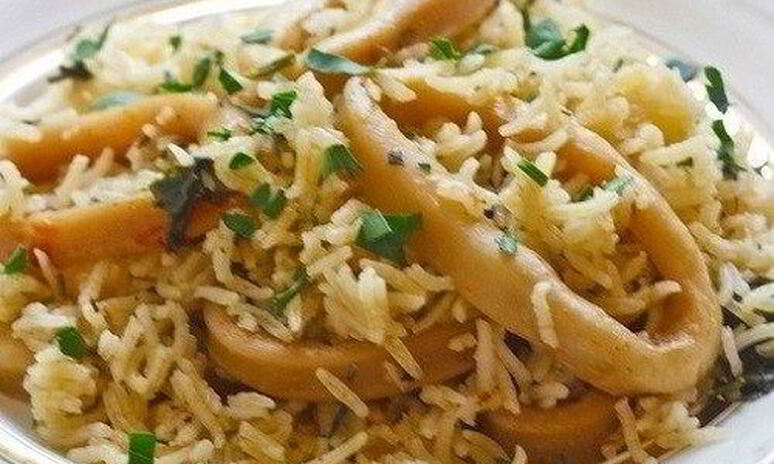 Рецепт плов с кальмарами